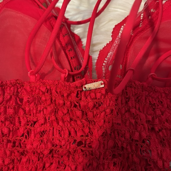 Worn once Red PINK brand lace bralette size XS! - Picture 3 of 4